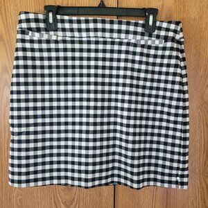 Christopher & Banks Women's Skort - Size 16 - Black & White